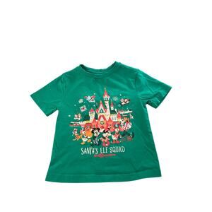 Santa's Elf Squad Walt Disney World Green T-Shirt Mickey Minnie Mouse Sz XXS